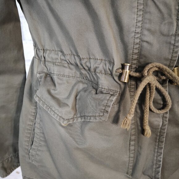 Tommy Hilfiger Ladies Size XS Army Green Zipper & Snap Closure Casual Jacket - Picture 9 of 15